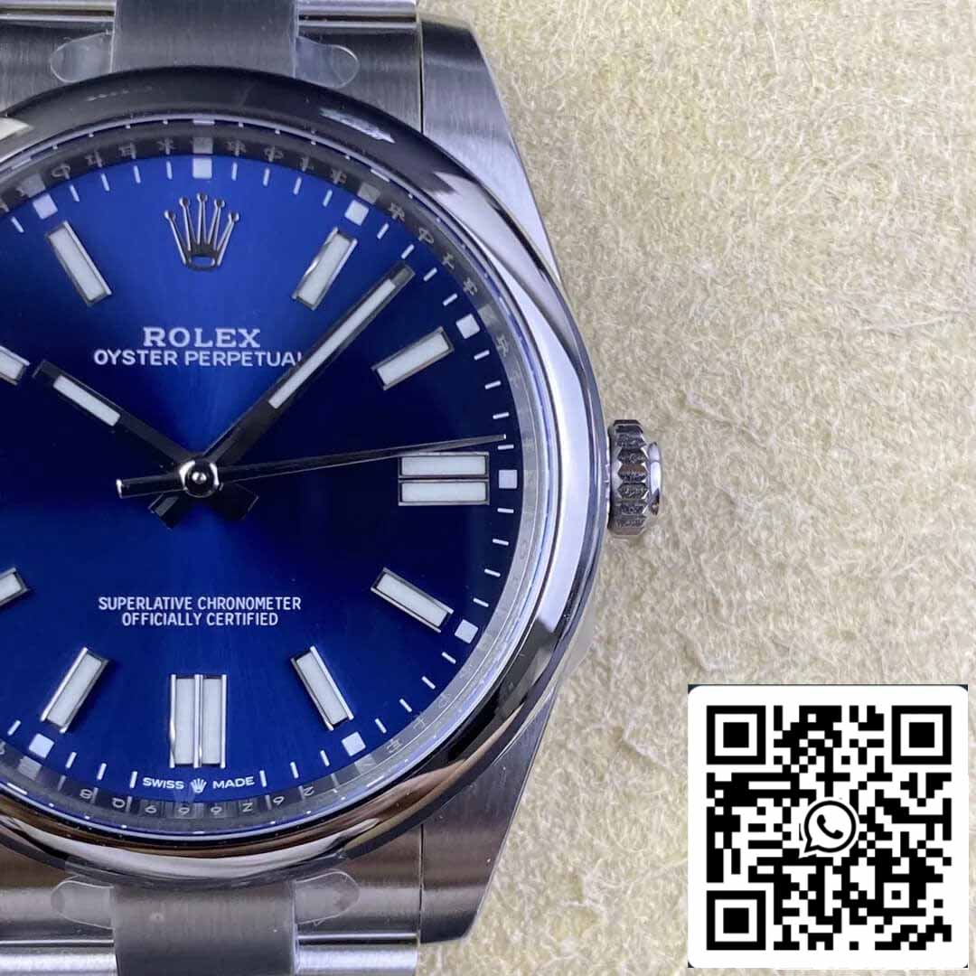 Rolex Oyster Perpetual M124300-0003 41MM 1:1 Best Edition sauberes Fabrikblaues Zifferblatt