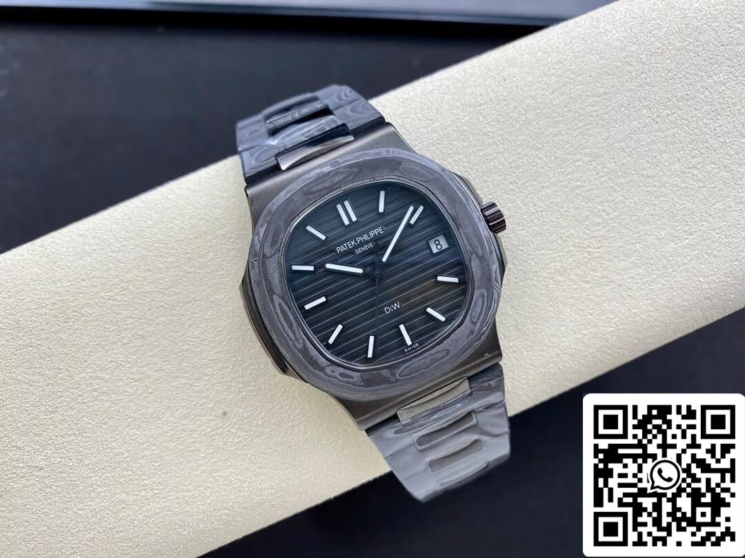 Patek Philippe Nautilus 5711 DiW 1:1 Melhor Edição Mostrador Preto