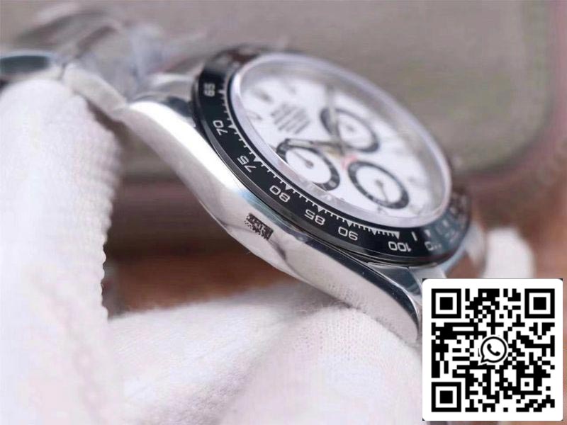 Rolex Cosmograph Daytona M116500LN-0001 1:1 Meilleure édition Noob Factory Cadran blanc Suisse ETA4130