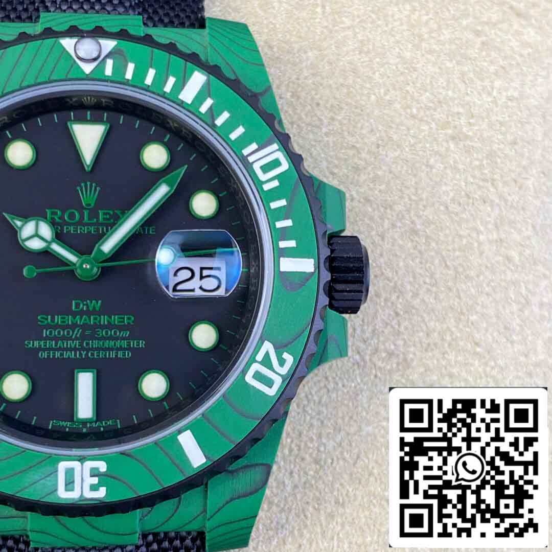 Réplica Rolex Submariner VS Factory Bisel de fibra de carbono verde