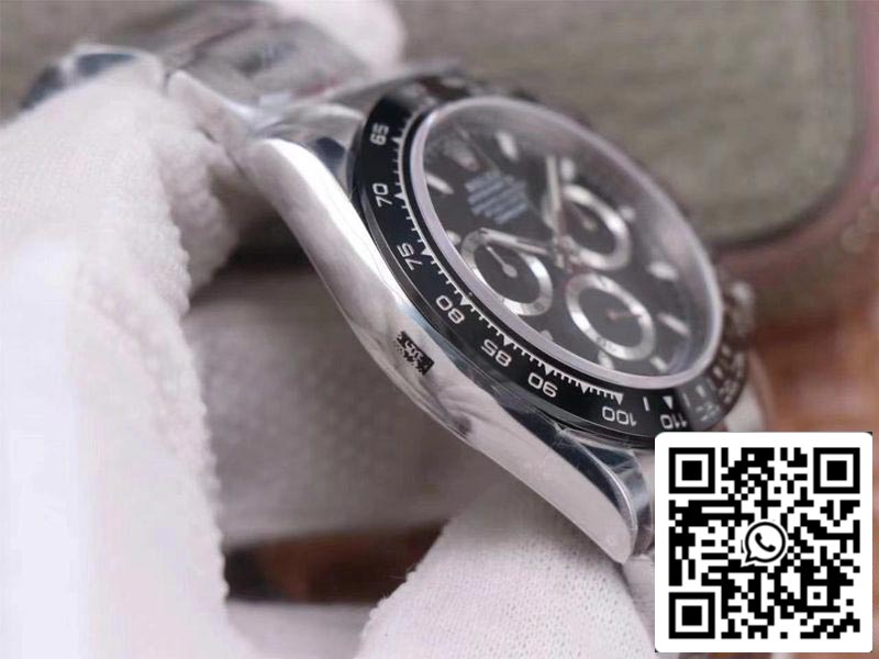 Rolex Cosmograph Daytona M116500LN-0002 1:1 Meilleure édition Noob Factory Cadran noir Suisse ETA4130