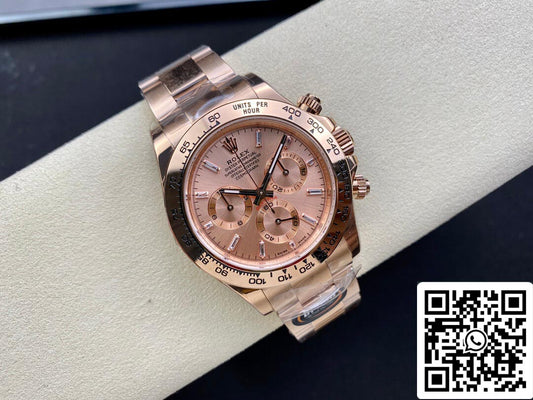 Rolex Daytona M116505-0012 1:1 Meilleure édition BT Factory Or rose