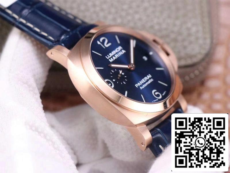 Panerai Luminor Marina Goldtech PAM01112 1:1 Meilleure édition VS Factory Blue Dial Swiss P9010