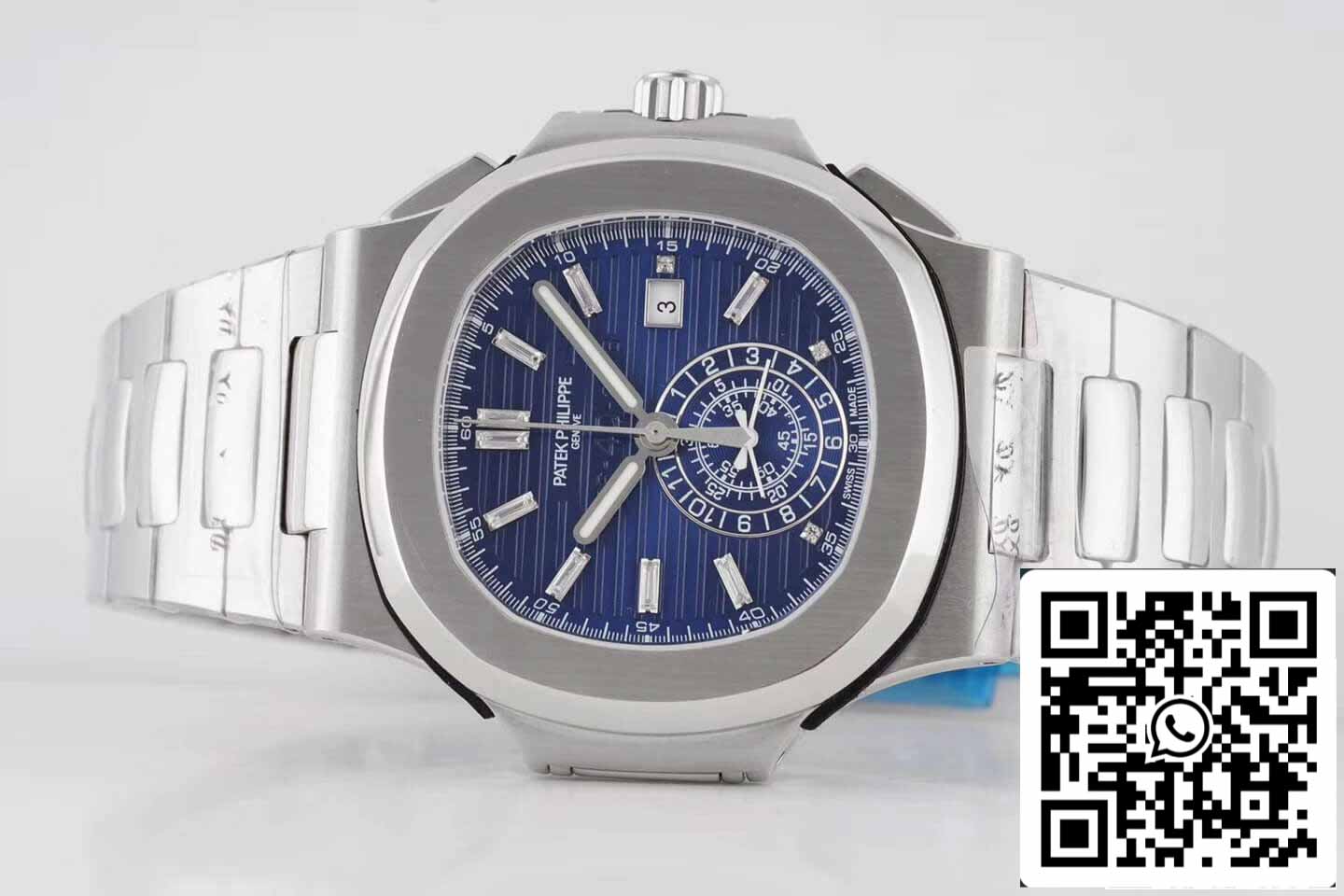 Patek Philippe Nautilus 5976/1G 1:1 Melhor Edição 3K Factory V2 Aço Inoxidável