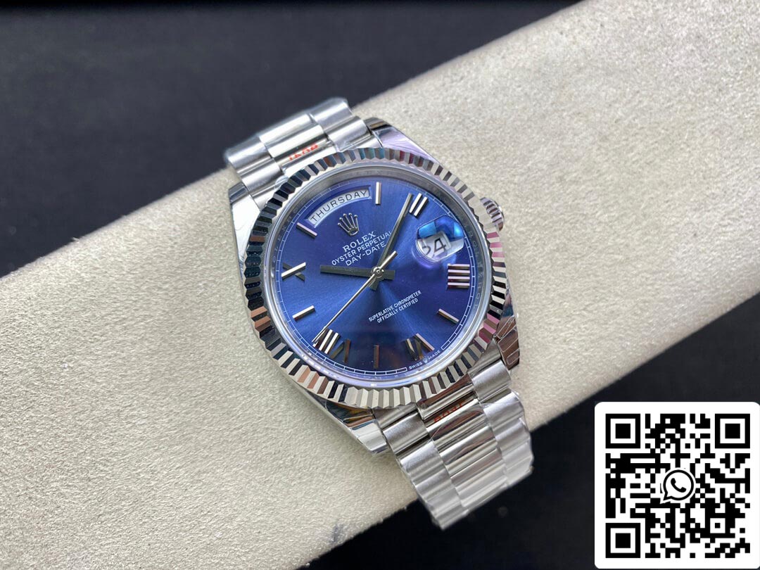 Rolex Day Date M228236-0007 1:1 Meilleure édition EW Factory Cadran bleu