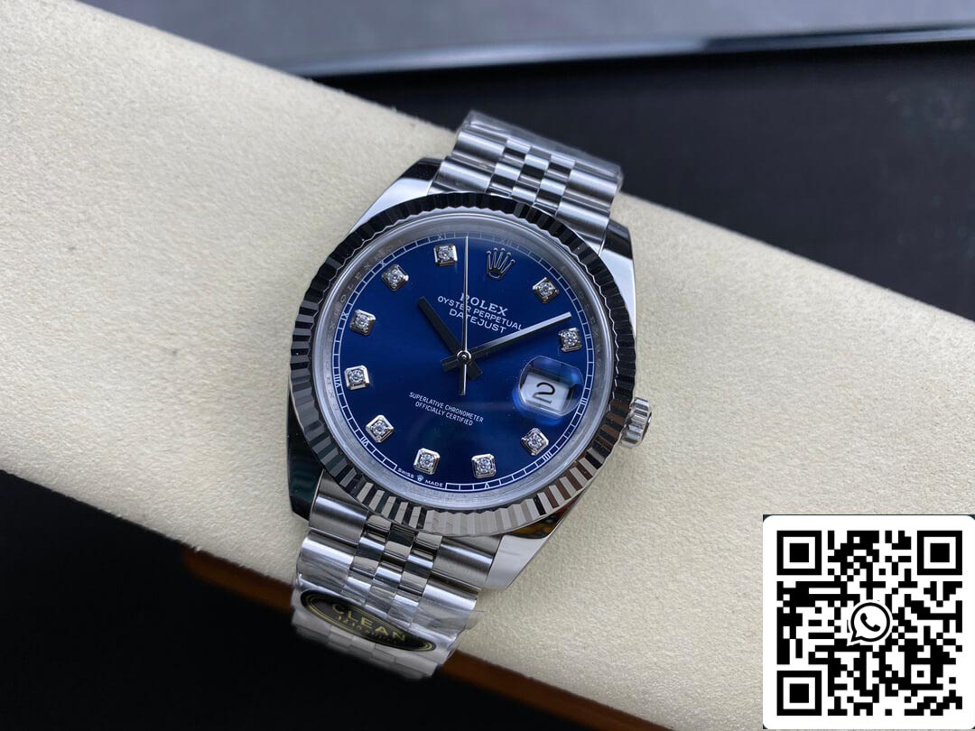 Rolex Datejust M126334-0016 1:1 Melhor Edição Clean Factory Mostrador Azul