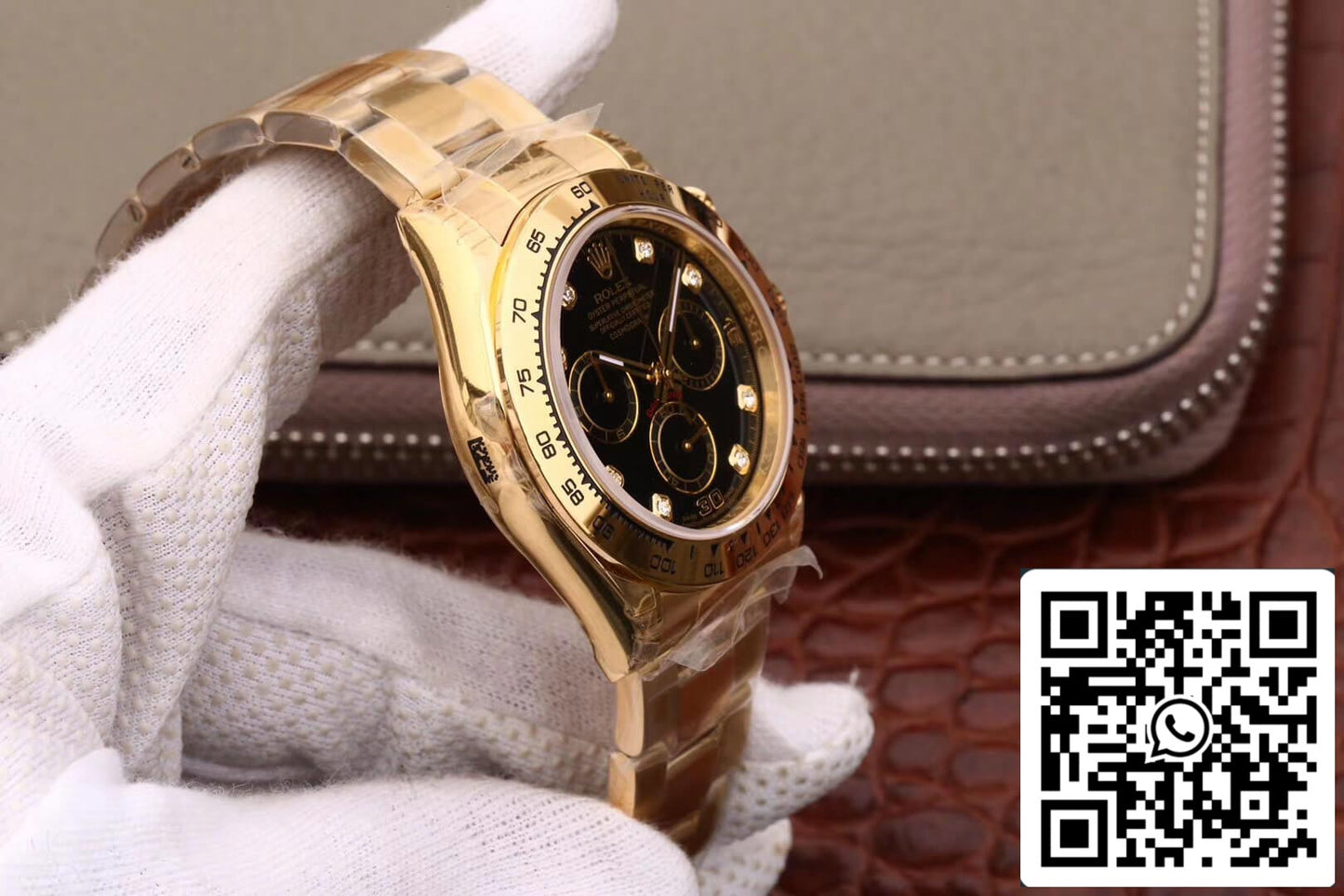 Rolex Daytona Cosmograph M116508-0008 1:1 Best Edition JH Factory quadrante in oro giallo con diamanti