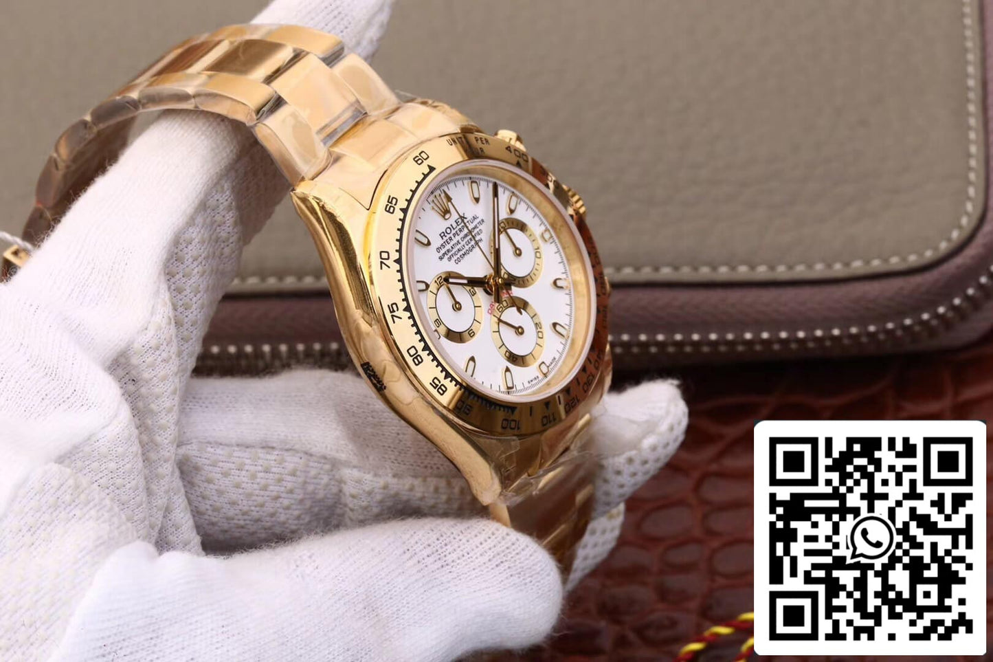 Rolex Daytona Cosmograph M116508-0001 1:1 Best Edition JH Factory weißes Zifferblatt