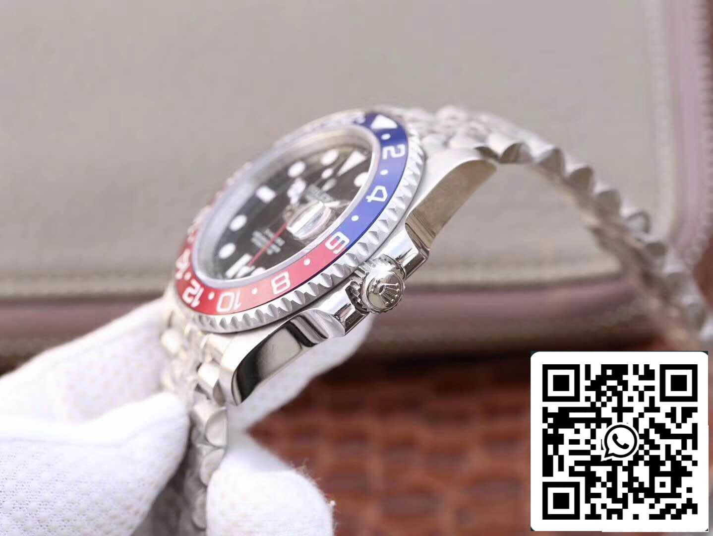 Rolex GMT-Master II 126710BLRO GM Factory 1:1 Best Edition svizzero ETA2836 quadrante nero