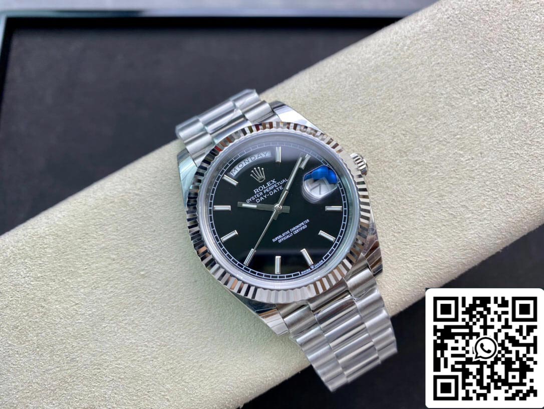 Rolex Day Date M228236-0003 1:1 Meilleure édition EW Factory Cadran noir