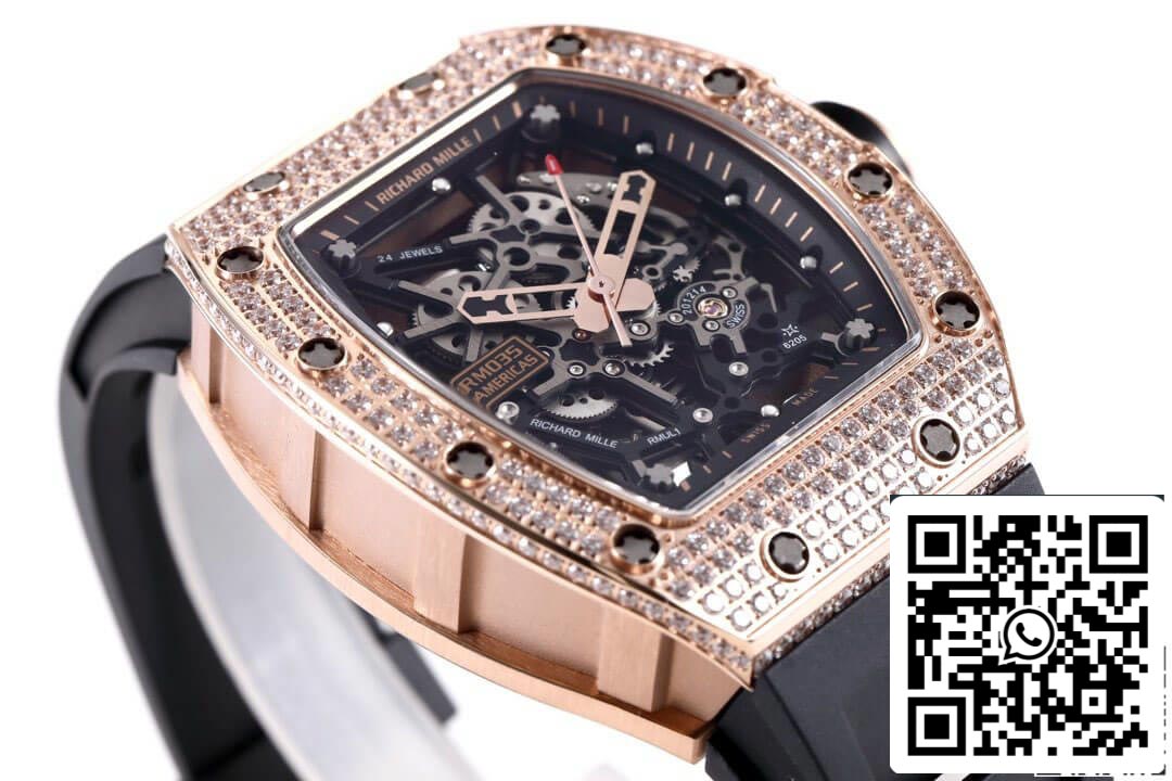 Richard Mille RM035 Americas 1:1 Best Edition KV Factory Diamond Case