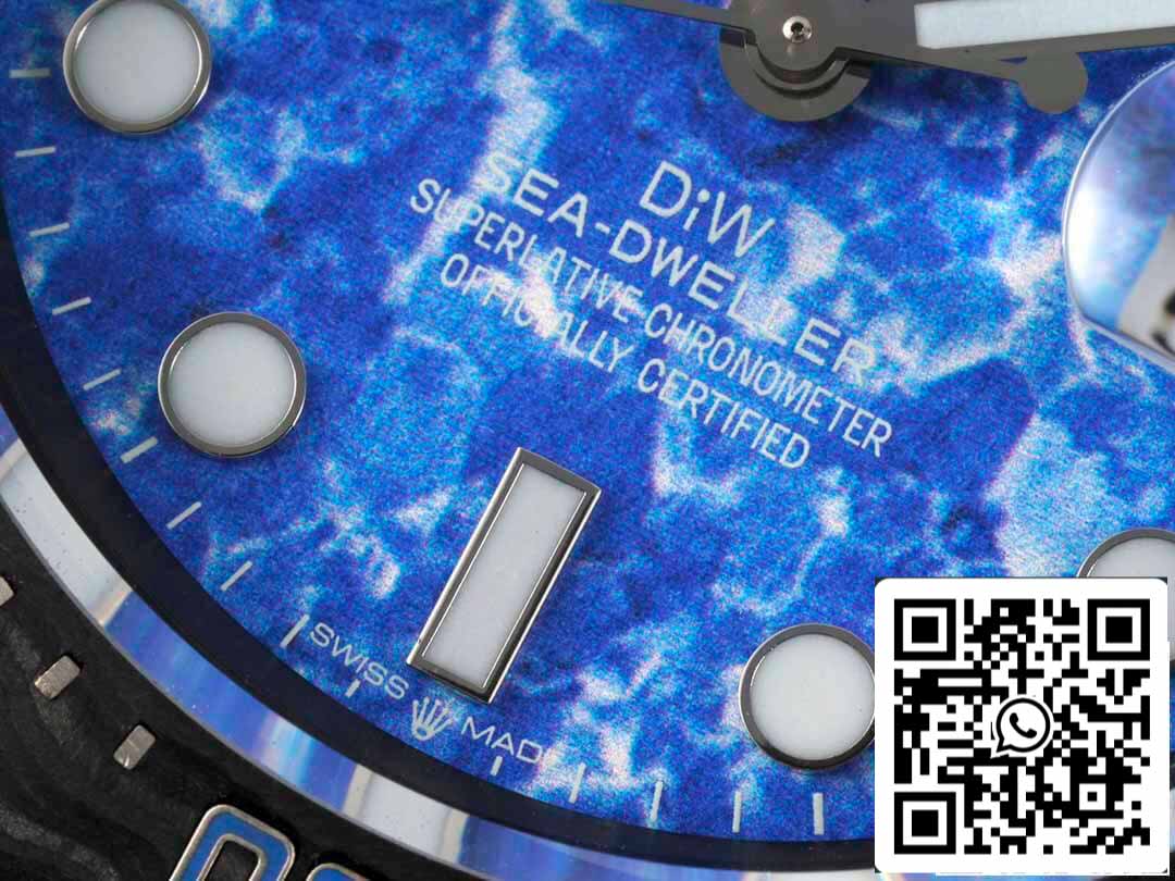 Rolex Sea-Dweller 1:1 Meilleure édition Diw Factory Cadran bleu en fibre de carbone