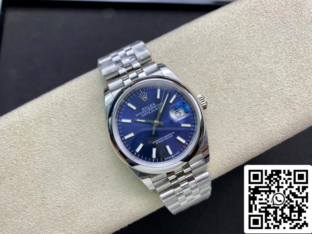 Rolex Datejust M126200-0006 1:1 Melhor Edição EW Factory Mostrador Azul