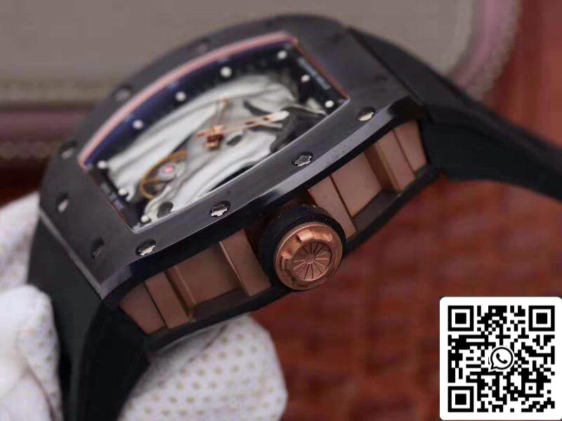 Richard Mille Polo Club Saint Tropez RM52-02 KV Factory 1:1 Best Edition Swiss ETA8215 Silver Horse Dial