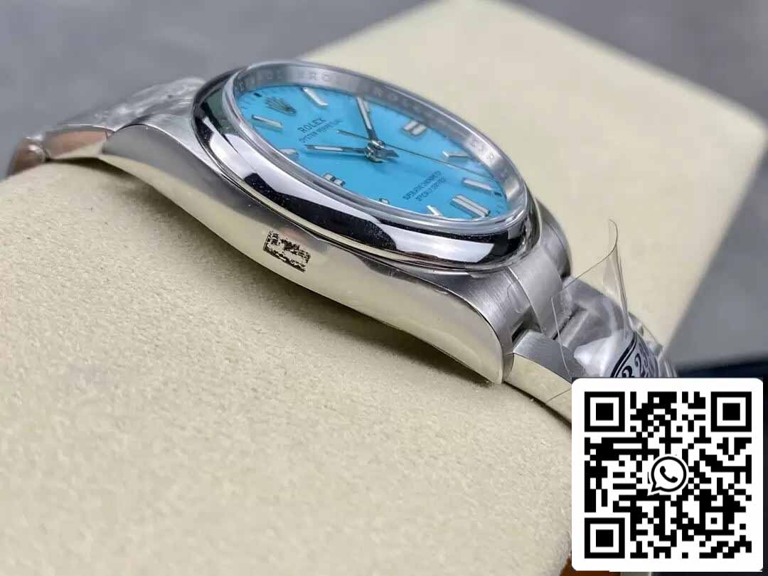 Rolex Oyster Perpetual M126000-0006 36MM 1:1 Best Edition Clean Factory türkisblaues Zifferblatt