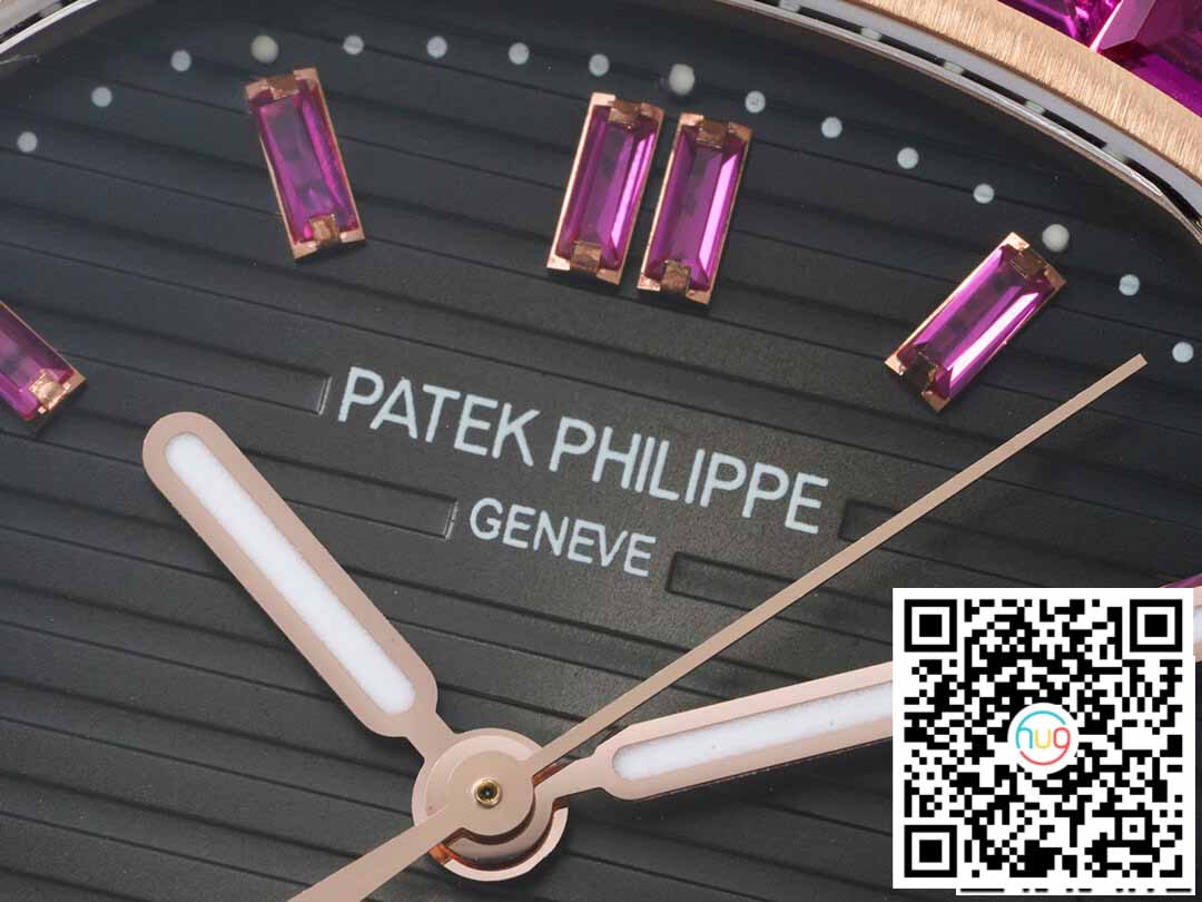 Patek Philippe Nautilus 5711 1:1 Meilleure édition GR Factory Lunette en or rose et diamant