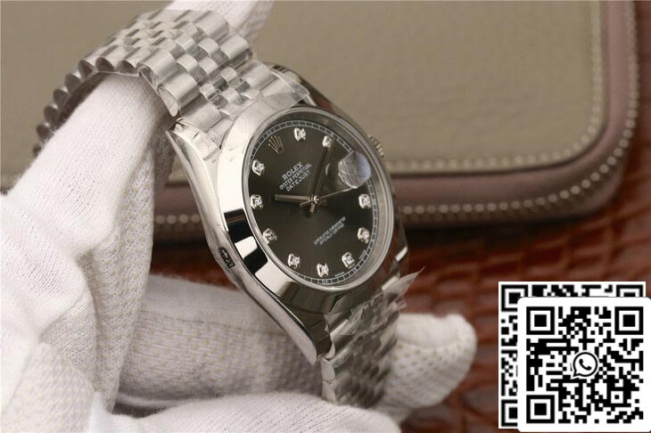 Rolex Datejust M126300 1:1 Melhor Edição EW Factory Mostrador Cinza