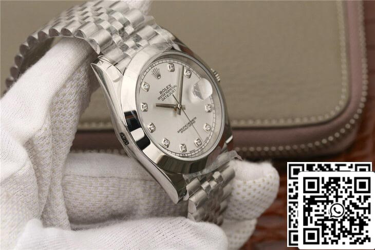 Rolex Datejust M126300 1:1 Melhor Edição EW Factory Diamond-set Dial