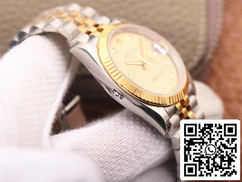 Rolex Datejust M126233-0017 1:1 Best Edition EW Factory Quadrante champagne svizzero ETA3235