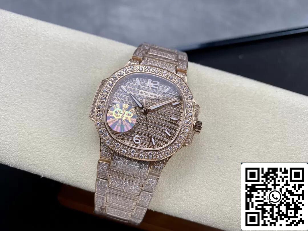 Patek Philippe Aquanaut 7118/1450R-001 1:1 Best Edition GR Factory Gold Diamond Dial