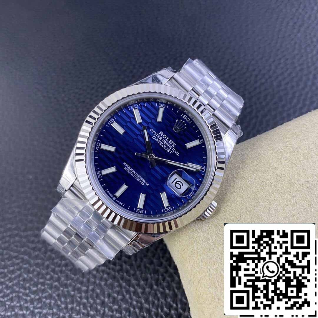 Rolex Datejust M126334-0032 41MM 1:1 Melhor Edição VS Aço Inoxidável de Fábrica