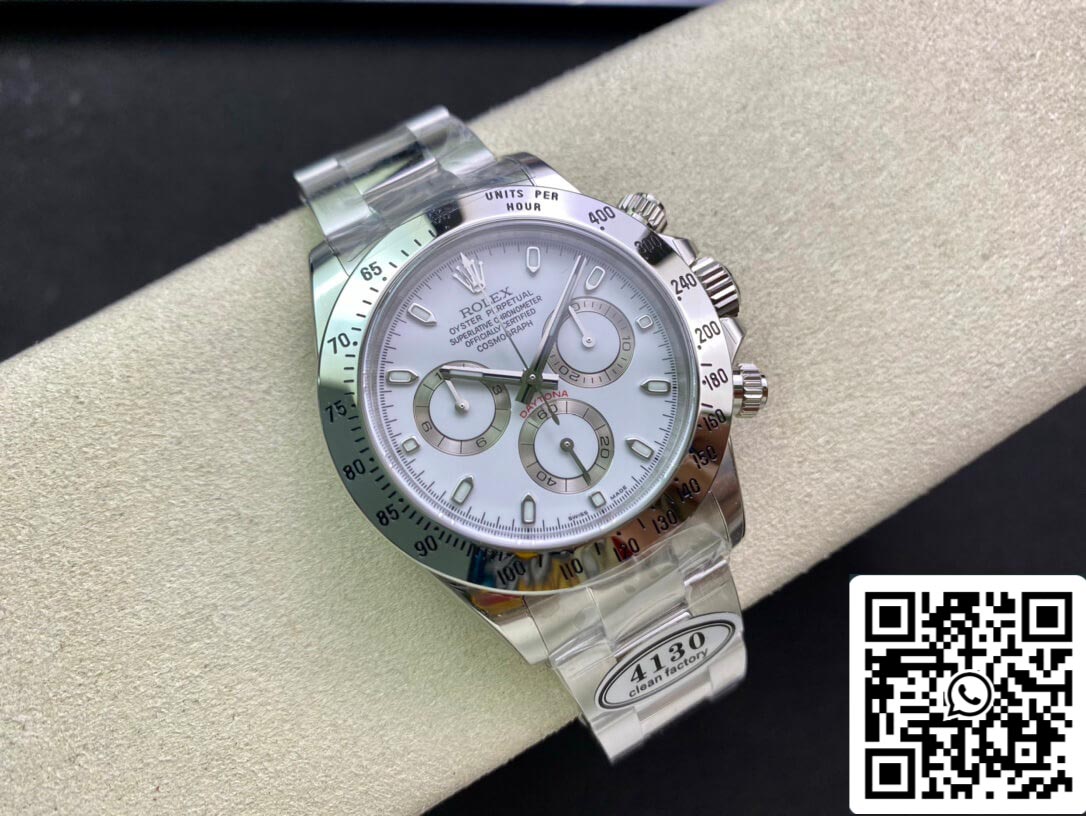 Rolex Cosmograph Daytona 116520LN 1:1 Best Edition sauberes weißes Fabrikzifferblatt