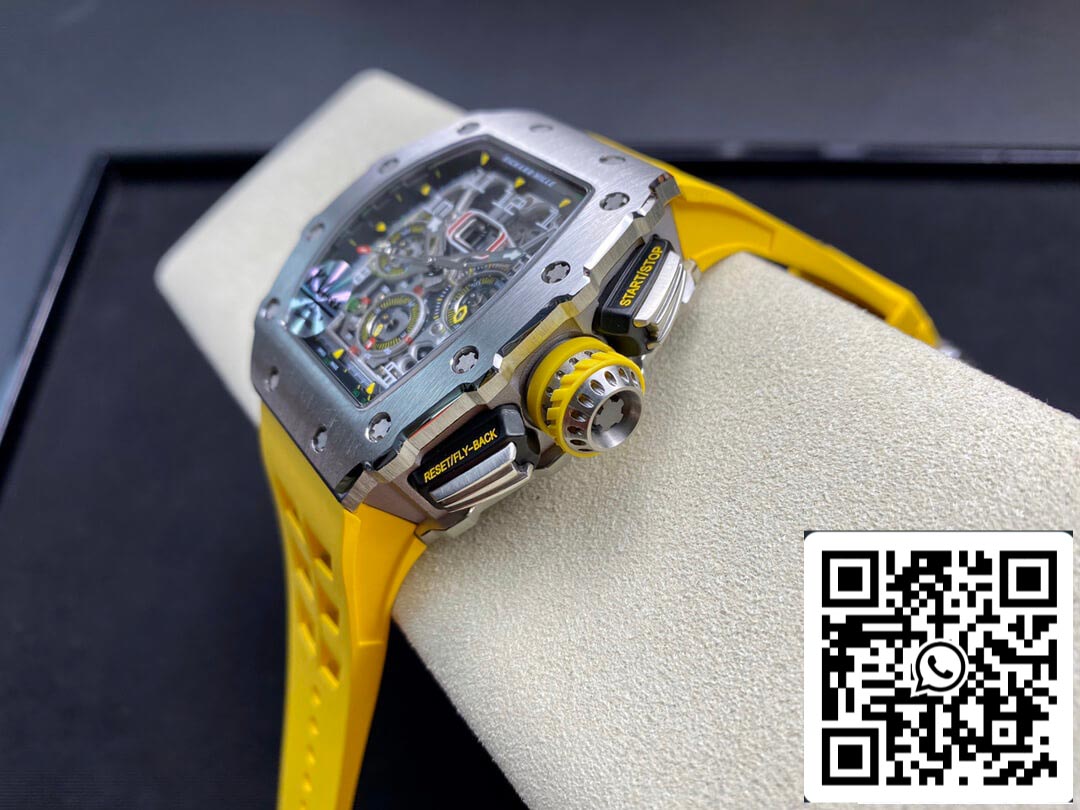 Richard Mille RM011 FELIPE MASSA 1:1 Meilleure édition KV Factory Boîtier en acier titane