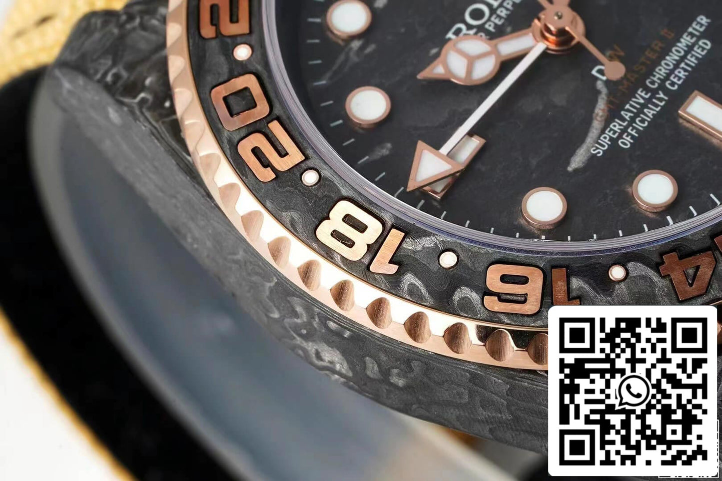 Rolex GMT-MASTER II Diw 1:1 Meilleure édition Bracelet en tissu marron