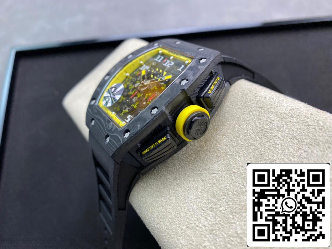 Richard Mille RM-011 1:1 Mejor Edición KV Factory Correa Amarilla