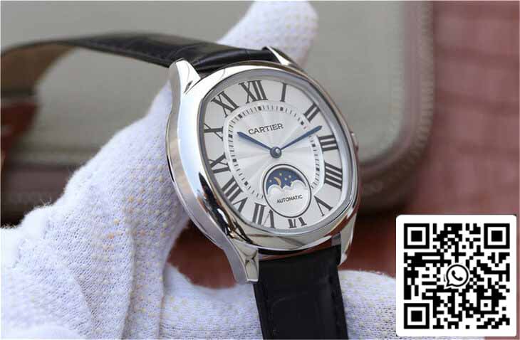 Drive De Cartier Moonphase WSNM0008 1:1 Meilleure édition en acier inoxydable