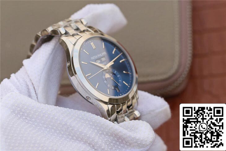 Patek Philippe Complications 5396/1G-001 1:1 Best Edition KM Factory White Gold Blue Dial