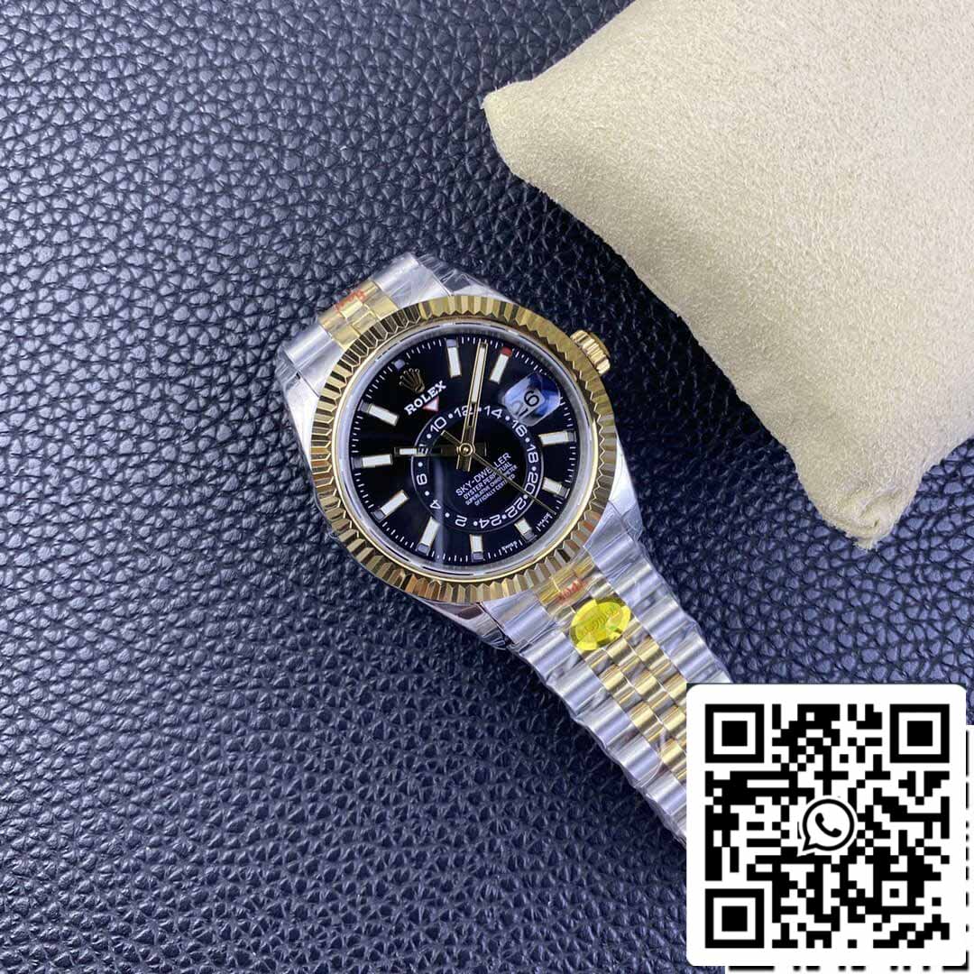 Rolex Sky Dweller M336933-0004 1:1 Mejor edición Noob Factory V2 esfera negra