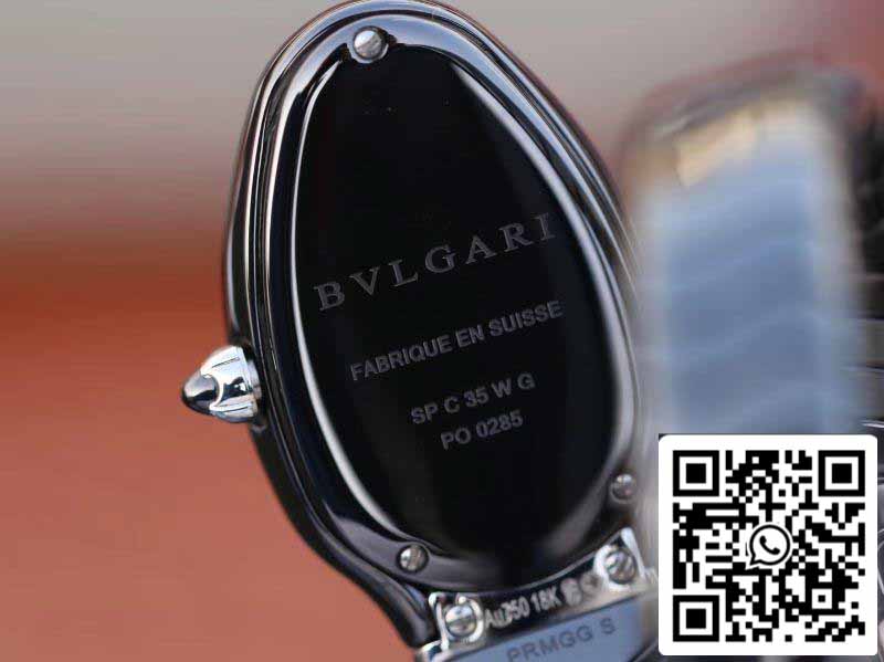 Bvlgari Srpenti Spiga 102735 1:1 Best Edition BV Factory Black steel Swiss Quartz Movement