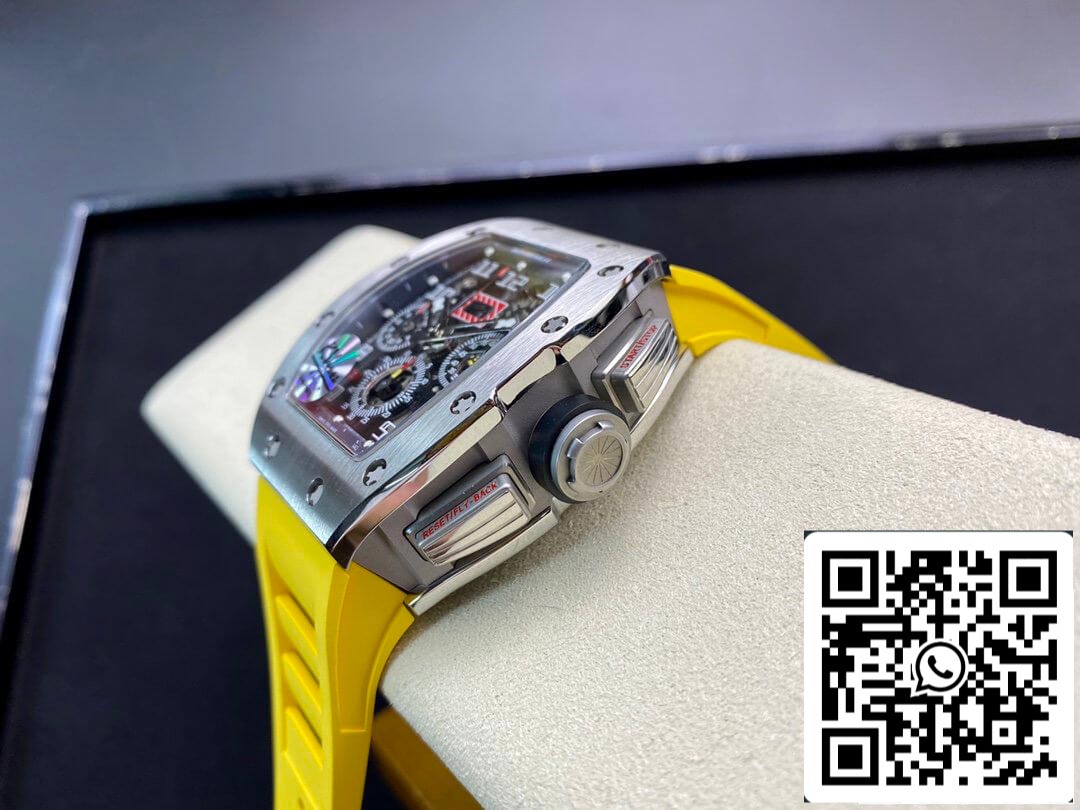 Richard Mille RM11 1:1 Meilleure édition KV Factory Bracelet jaune titane