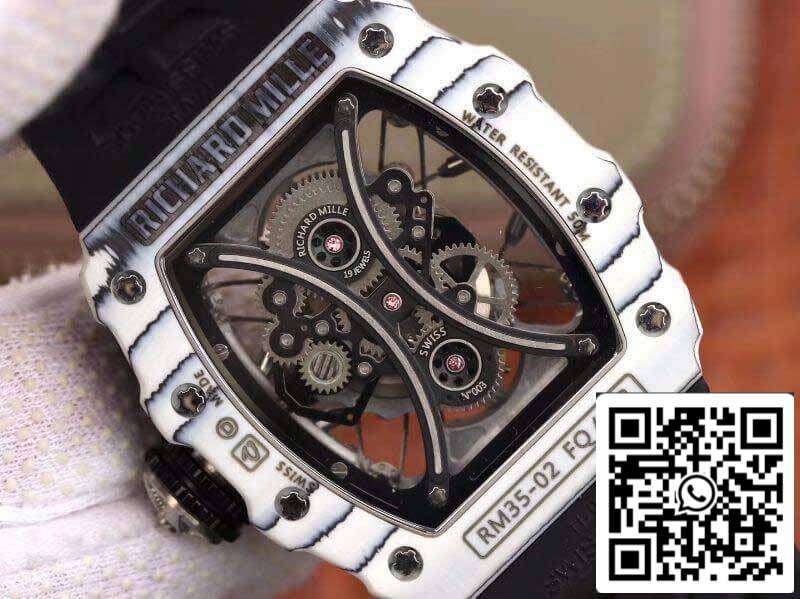 Richard Mille Pablo Mac Donough RM53-01 1:1 Best Edition Swiss ETA Imported mechanical movement Skeleton Dial Black rubber strap