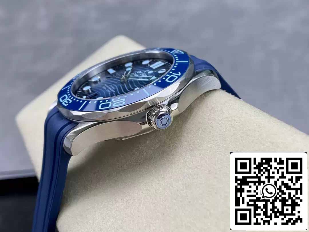 Omega Seamaster Diver 300M 210.32.42.20.03.002 Summer Blue  1:1 Best Edition VS Factory Rubber Strap