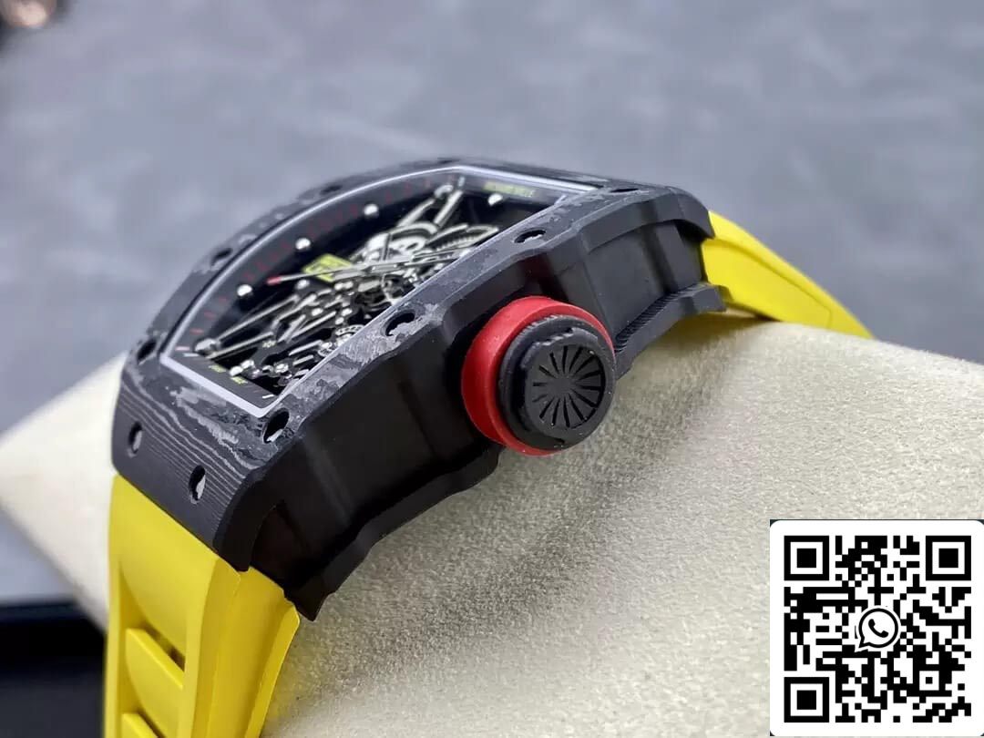 Richard Mille RM35-02 1:1 Best Edition T+ Factory NTPT Carbon Fiber Yellow Strap