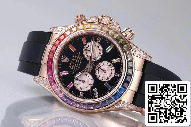 Rolex Daytona 116595RBOW 1:1 Melhor Edição BL Factory Rose Gold Swiss ETA4130