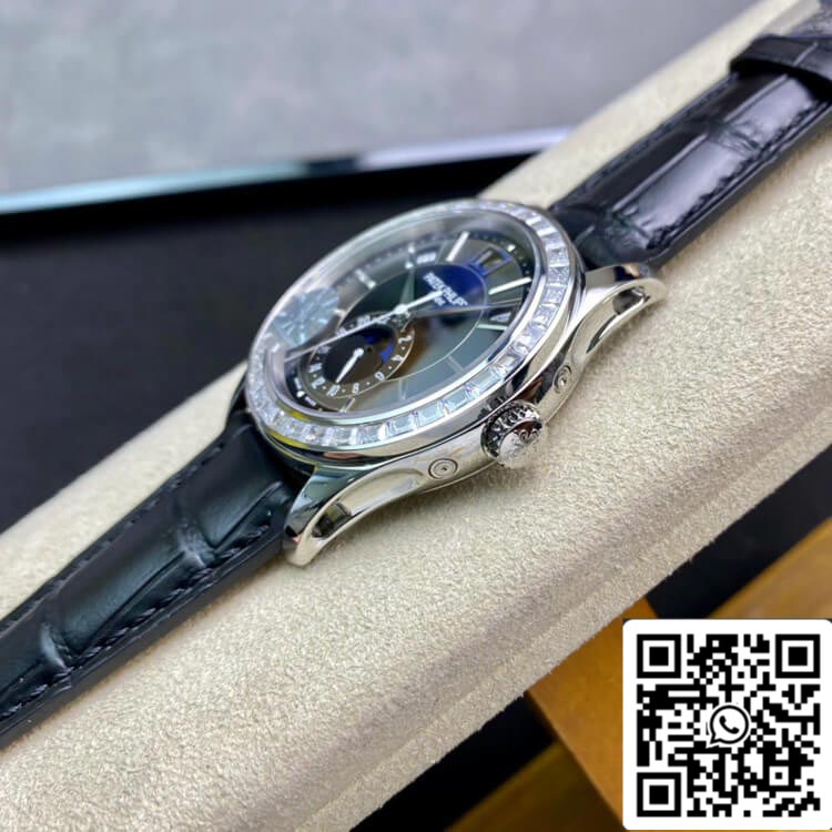 Patek Philippe Complicações 5205G 1:1 Melhor Edição KM Factory Diamond Bezel