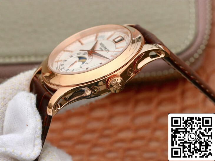 Patek Philippe Complicações 5205R-001 1:1 Melhor Edição KM Factory Mostrador Branco Leitoso