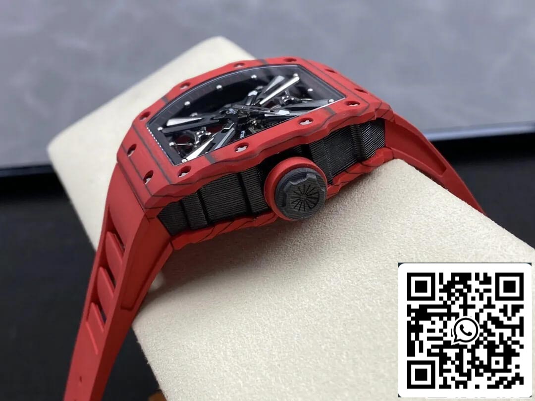 Richard Mille RM12-01 Tourbillon 1:1 Meilleure édition RM Factory Bracelet en caoutchouc rouge