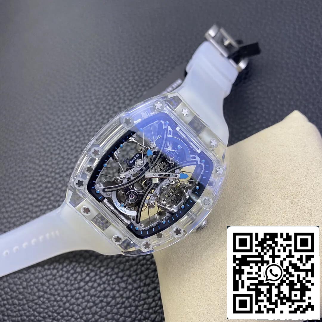 Richard Mille RM053-02 1:1 Meilleure édition RM Factory Cadran squelette tourbillon transparent