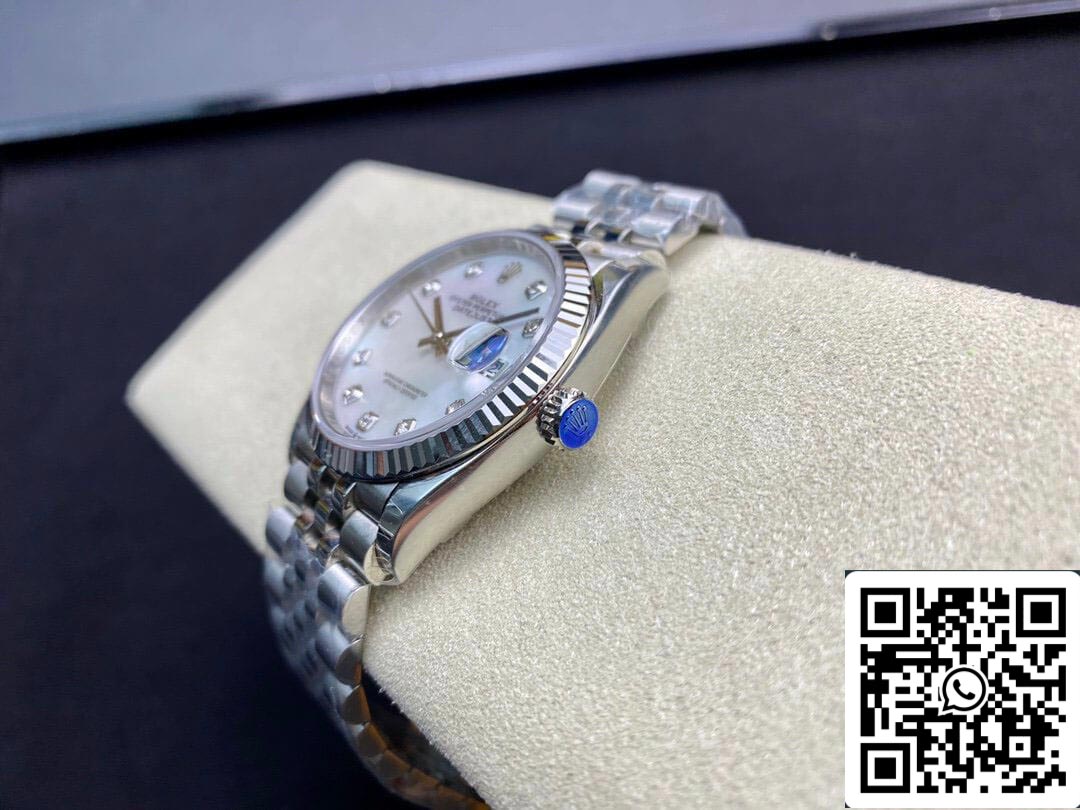 Rolex Datejust 178384-NG-63160 31MM 1:1 Best Edition EW Factory Silbernes weißes Zifferblatt