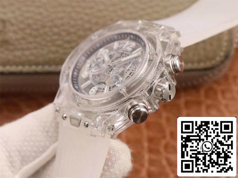 Hublot Big Bang 411.JX.4802.RT 1:1 Melhor Edição Mostrador Branco Transparente