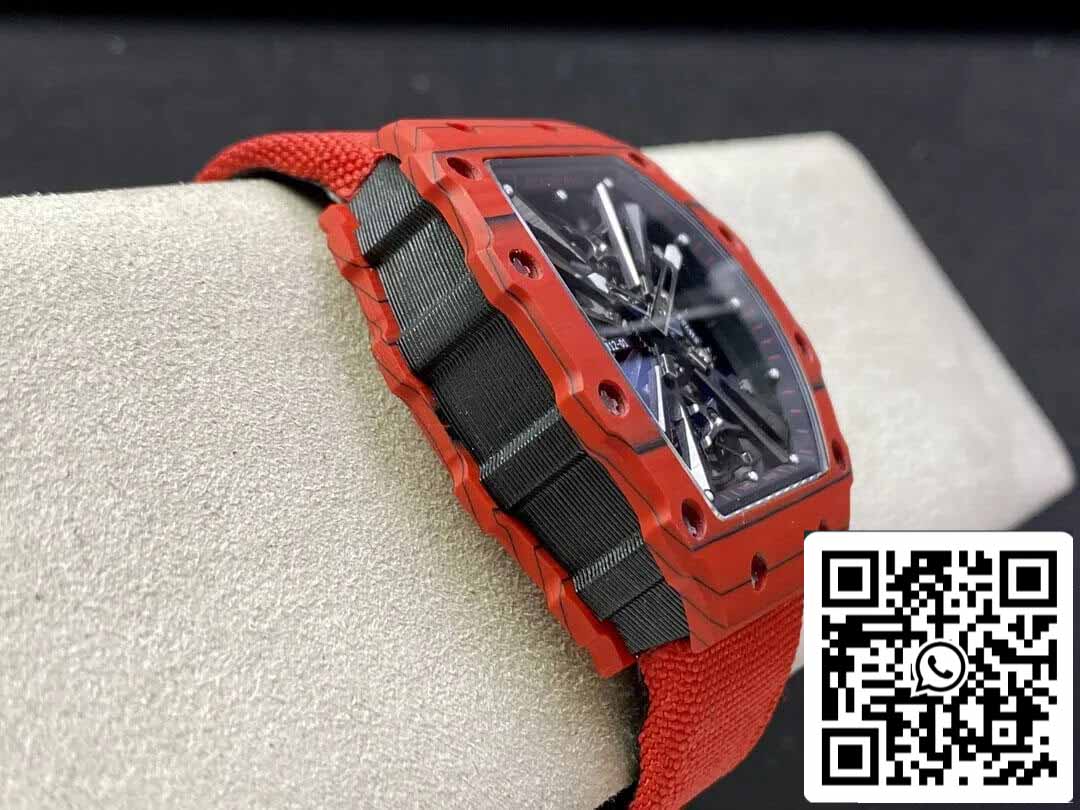 Richard Mille RM12-01 Tourbillon 1:1 Meilleure édition RM Factory Boîtier en fibre de carbone rouge