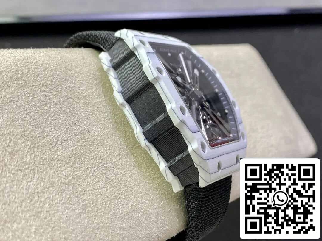 Richard Mille RM12-01 Tourbillon 1:1 Meilleure édition RM Factory Boîtier en fibre de carbone blanc