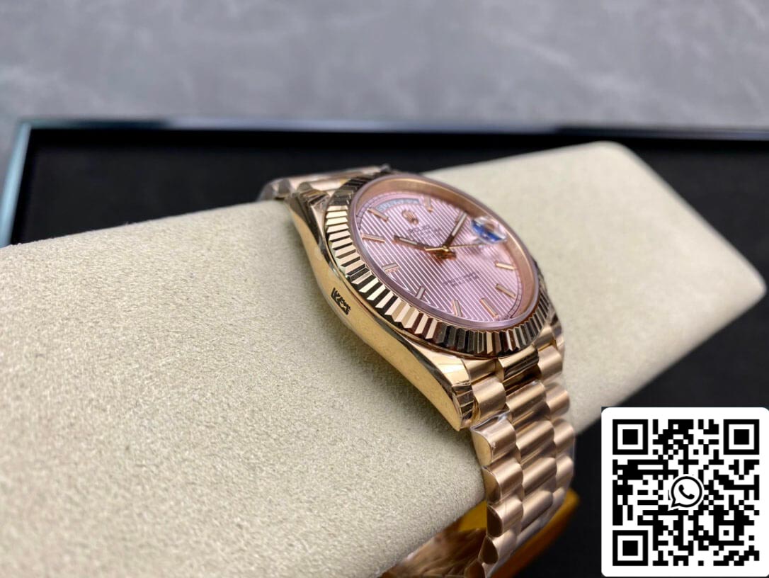 Rolex Day Date M228235-0005 1:1 Melhor Edição EW Factory Rose Gold