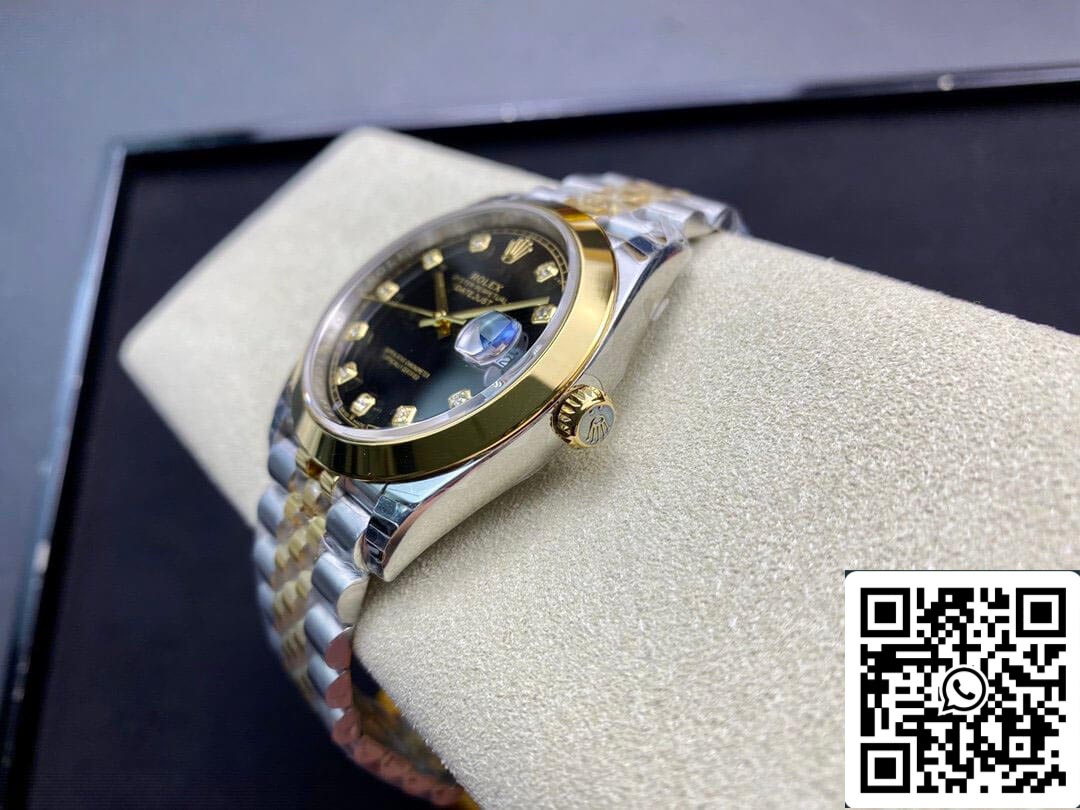 Rolex Datejust M126303-0006 1:1 Melhor Edição EW Factory Mostrador Preto