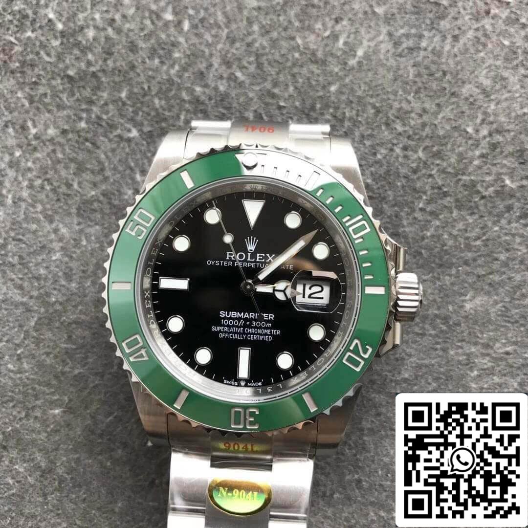 Rolex Submariner Date 41 mm 126610LV 1: 1 Meilleure édition NOOB Factory Lunette verte