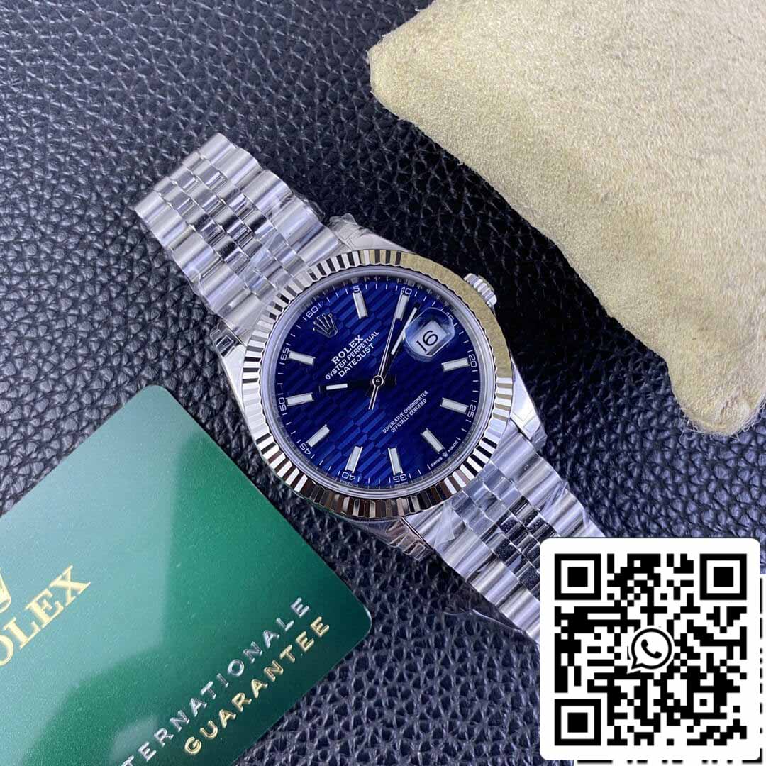 Rolex Datejust M126334-0032 41MM 1:1 Melhor Edição VS Aço Inoxidável de Fábrica